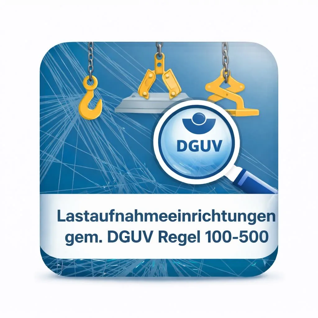 Lastaufnahmeeinrichtungen – Prüfung gem. DGUV Regel 100-500