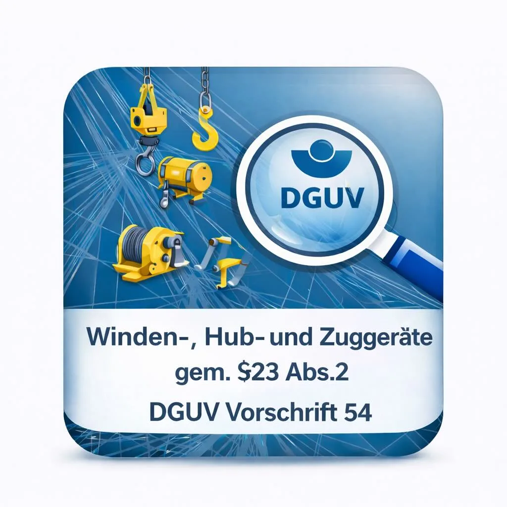 Winden, Hub- und Zuggeräte – Prüfung nach DGUV Vorschrift 54